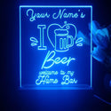 ADVPRO Home Bar – I love beer Personalized Tabletop LED neon sign st5-p0005-tm - Blue