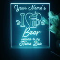 ADVPRO Home Bar – I love beer Personalized Tabletop LED neon sign st5-p0005-tm - Sky Blue