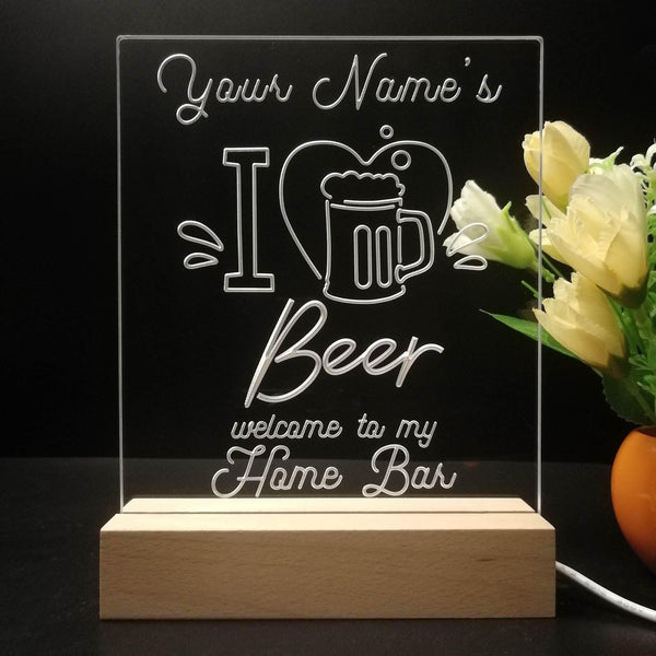 ADVPRO Home Bar – I love beer Personalized Tabletop LED neon sign st5-p0005-tm - 7 Color