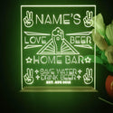 ADVPRO Home Bar Love with Big Beer Personalized Tabletop LED neon sign st5-p0006-tm - Yellow