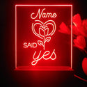 ADVPRO Said Yes with Rose Personalized Tabletop LED neon sign st5-p0008-tm - Red