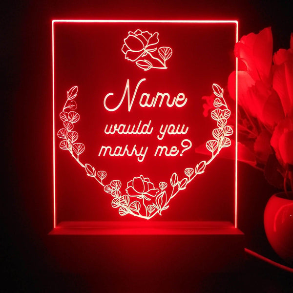 ADVPRO Would you marry me? Personalized Tabletop LED neon sign st5-p0009-tm - Red