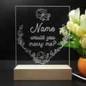 ADVPRO Would you marry me? Personalized Tabletop LED neon sign st5-p0009-tm - 7 Color