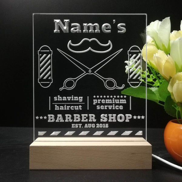 ADVPRO Barber Shop_01 Icon at the middle Personalized Tabletop LED neon sign st5-p0010-tm - 7 Color