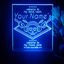 ADVPRO Band Room_Skull with headphone Personalized Tabletop LED neon sign st5-p0015-tm - Blue