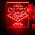ADVPRO Band Room_Skull with headphone Personalized Tabletop LED neon sign st5-p0015-tm - Red