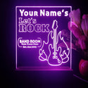 ADVPRO Band room_guitar with fire Personalized Tabletop LED neon sign st5-p0016-tm - Purple