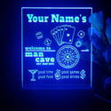 ADVPRO Man Cave_ Playing card game Personalized Tabletop LED neon sign st5-p0021-tm - Blue
