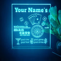 ADVPRO Man Cave_ Playing card game Personalized Tabletop LED neon sign st5-p0021-tm - Sky Blue