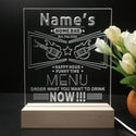 ADVPRO Home Bar Menu for you to order Personalized Tabletop LED neon sign st5-p0025-tm - 7 Color