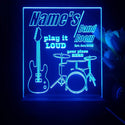 ADVPRO Band Room Drum with guitar Personalized Tabletop LED neon sign st5-p0028-tm - Blue
