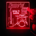 ADVPRO Band Room Drum with guitar Personalized Tabletop LED neon sign st5-p0028-tm - Red