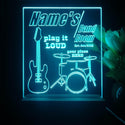 ADVPRO Band Room Drum with guitar Personalized Tabletop LED neon sign st5-p0028-tm - Sky Blue