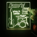 ADVPRO Band Room Drum with guitar Personalized Tabletop LED neon sign st5-p0028-tm - Yellow