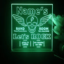 ADVPRO Band Room Skull with Wing Personalized Tabletop LED neon sign st5-p0029-tm - Green