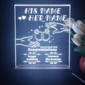 ADVPRO Happy Wedding Two hands with Ring Personalized Tabletop LED neon sign st5-p0030-tm - White