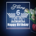 ADVPRO Happy Birthday – boy theme with big racing car at front Personalized Tabletop LED neon sign st5-p0044-tm - White