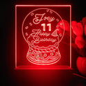 ADVPRO Happy Birthday – Girl theme snow globe Personalized Tabletop LED neon sign st5-p0045-tm - Red