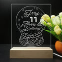 ADVPRO Happy Birthday – Girl theme snow globe Personalized Tabletop LED neon sign st5-p0045-tm - 7 Color