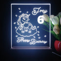ADVPRO Happy Birthday – Girl theme unicorn Personalized Tabletop LED neon sign st5-p0046-tm - White
