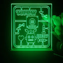 ADVPRO Robot Toy Theme Personalized Tabletop LED neon sign st5-p0048-tm - Green