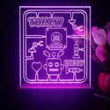 ADVPRO Robot Toy Theme Personalized Tabletop LED neon sign st5-p0048-tm - Purple