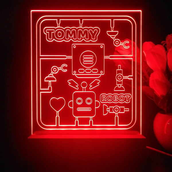 ADVPRO Robot Toy Theme Personalized Tabletop LED neon sign st5-p0048-tm - Red