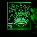 ADVPRO Japan noodle with cat Personalized Tabletop LED neon sign st5-p0050-tm - Green