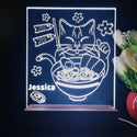 ADVPRO Japan noodle with cat Personalized Tabletop LED neon sign st5-p0050-tm - White