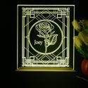 ADVPRO Decorative window with rose Personalized Tabletop LED neon sign st5-p0051-tm - Yellow