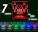 ADVPRO love is between you and me Personalized Tabletop LED neon sign st5-p0052-tm