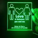 ADVPRO love is between you and me Personalized Tabletop LED neon sign st5-p0052-tm - Green