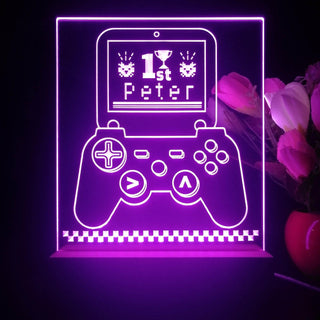 ADVPRO Playing game 1st winner Personalized Tabletop LED neon sign st5-p0053-tm - Purple