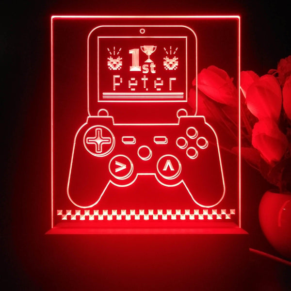 ADVPRO Playing game 1st winner Personalized Tabletop LED neon sign st5-p0053-tm - Red