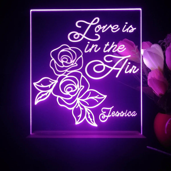 ADVPRO love in the air Personalized Tabletop LED neon sign st5-p0055-tm - Purple