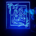 ADVPRO Happy wedding Personalized Tabletop LED neon sign st5-p0056-tm - Blue