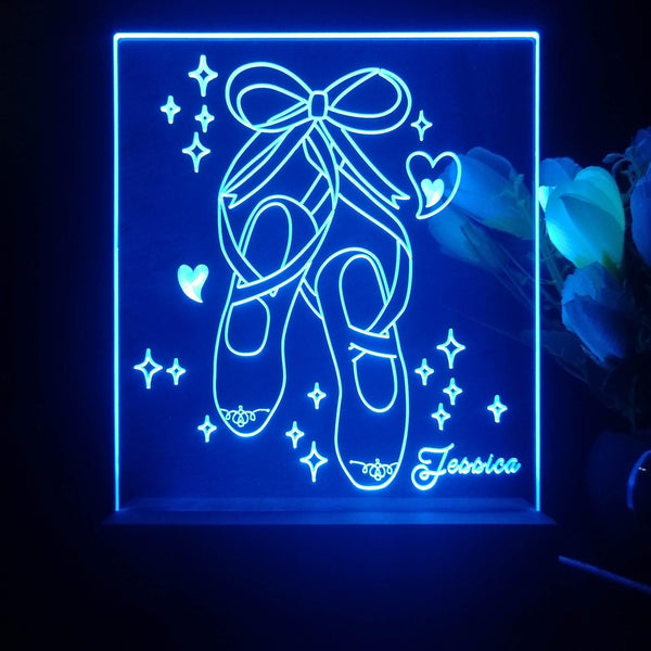 ADVPRO My beloved ballet shoes Personalized Tabletop LED neon sign st5-p0057-tm - Blue