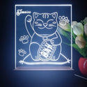 ADVPRO Japanese money cat Personalized Tabletop LED neon sign st5-p0058-tm - White