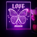 ADVPRO Butterfly with wording LOVE Personalized Tabletop LED neon sign st5-p0059-tm - Purple