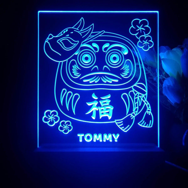 ADVPRO Japanese best wishes doll Personalized Tabletop LED neon sign st5-p0060-tm - Blue