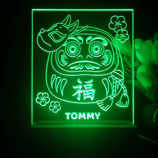 ADVPRO Japanese best wishes doll Personalized Tabletop LED neon sign st5-p0060-tm - Green