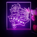 ADVPRO Skull hand with rose and love Personalized Tabletop LED neon sign st5-p0064-tm - Purple