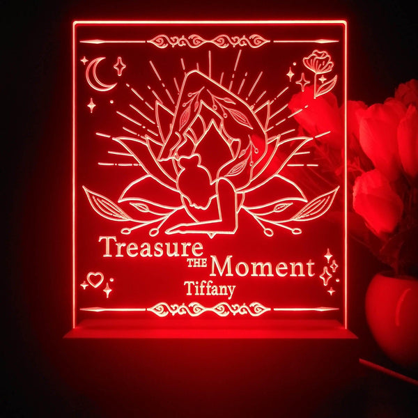 ADVPRO Treasure the moment Personalized Tabletop LED neon sign st5-p0065-tm - Red