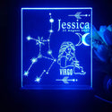 ADVPRO Zodiac Virgo – Name & birthday Personalized Tabletop LED neon sign st5-p0067-tm - Blue