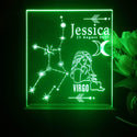 ADVPRO Zodiac Virgo – Name & birthday Personalized Tabletop LED neon sign st5-p0067-tm - Green