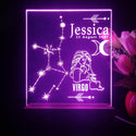 ADVPRO Zodiac Virgo – Name & birthday Personalized Tabletop LED neon sign st5-p0067-tm - Purple