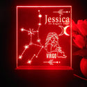 ADVPRO Zodiac Virgo – Name & birthday Personalized Tabletop LED neon sign st5-p0067-tm - Red