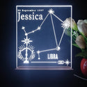 ADVPRO Zodiac Libra – Name & birthday Personalized Tabletop LED neon sign st5-p0068-tm - White