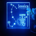 ADVPRO Zodiac Scorpio – Name & birthday Personalized Tabletop LED neon sign st5-p0069-tm - Blue