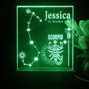 ADVPRO Zodiac Scorpio – Name & birthday Personalized Tabletop LED neon sign st5-p0069-tm - Green